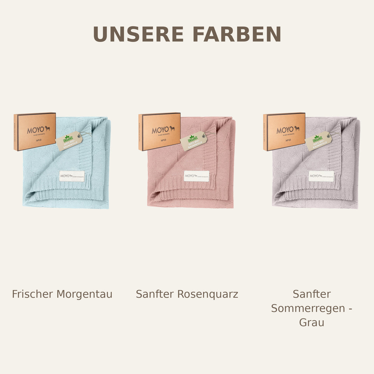 Strick Babydecke Sternenmuster zauberhafter Rosenquarz — Varianten-Vergleich