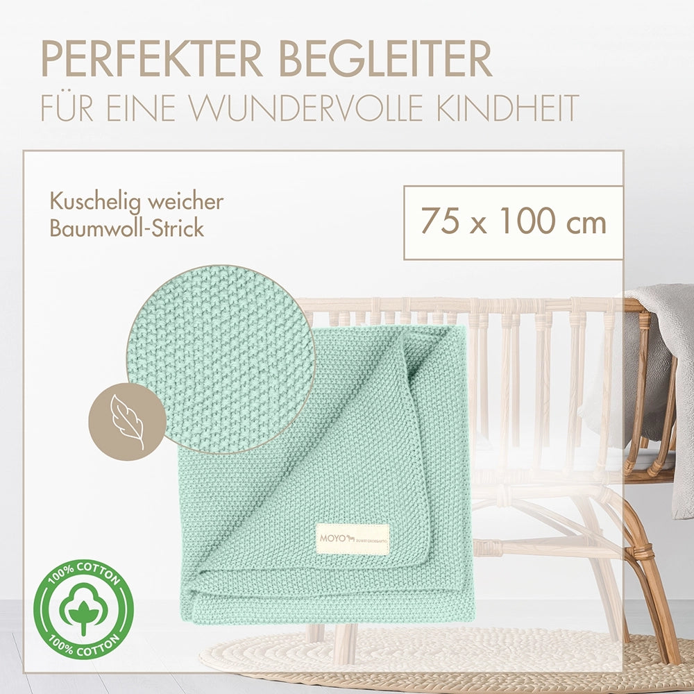 MOYO baby blanket rice grain structure