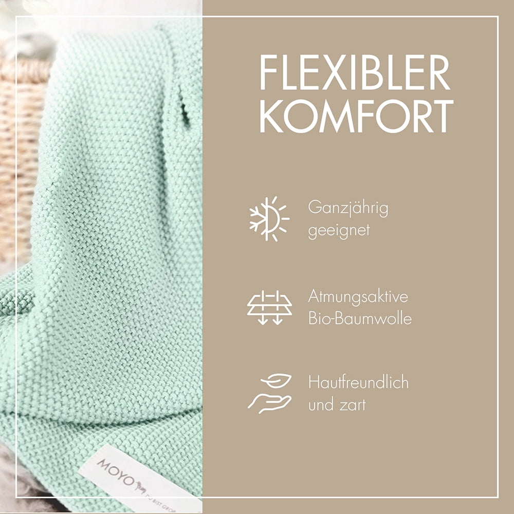 MOYO baby blanket rice grain structure
