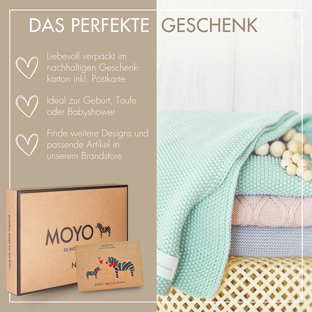 Babydecke Wellen-Struktur "Anmutiger Wellenreiter"