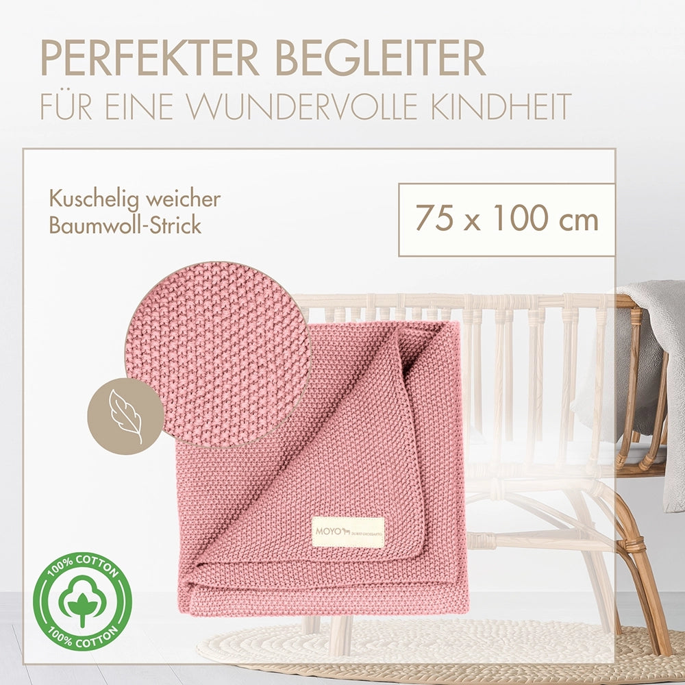 Baby blanket rice grain texture "dreamy heath"