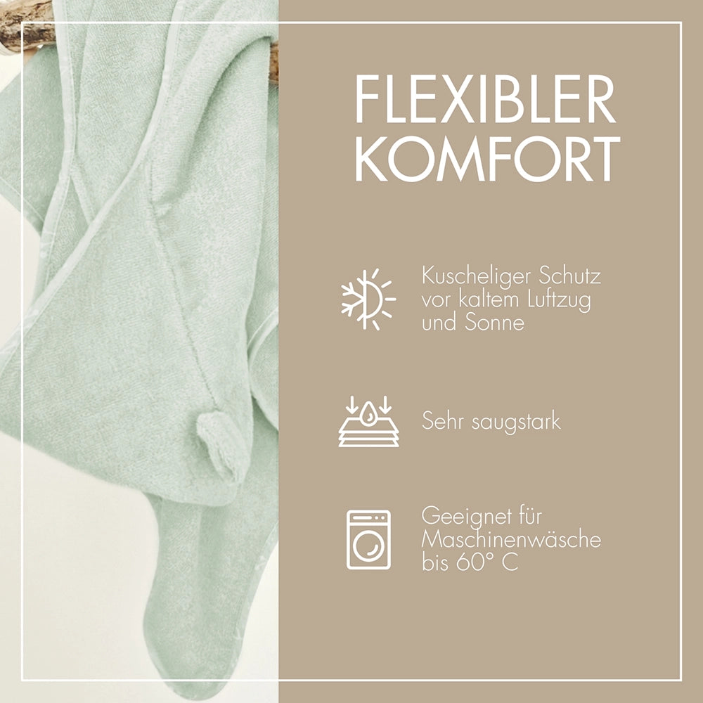 Baby Kapuzenhandtuch mint