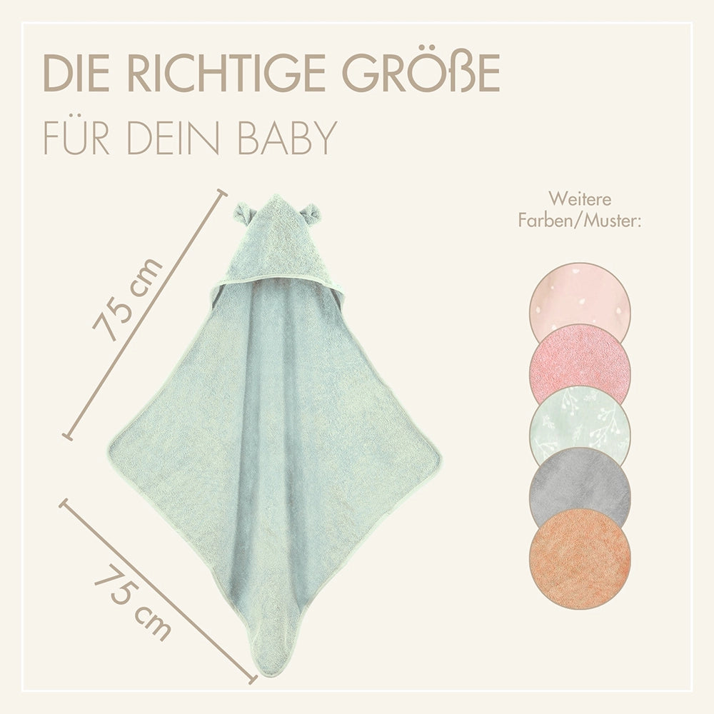 Baby Kapuzenhandtuch mint