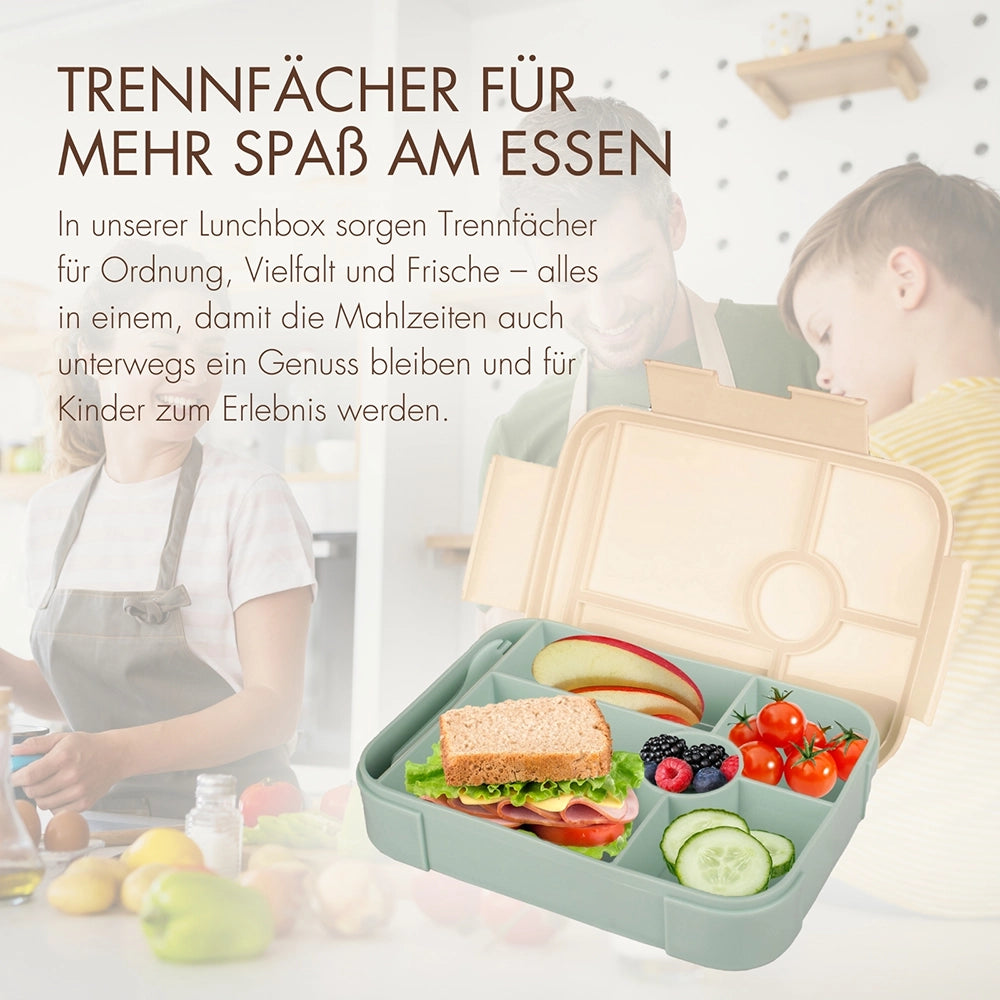 Lunchbox for kindergarten and primary school in mint green