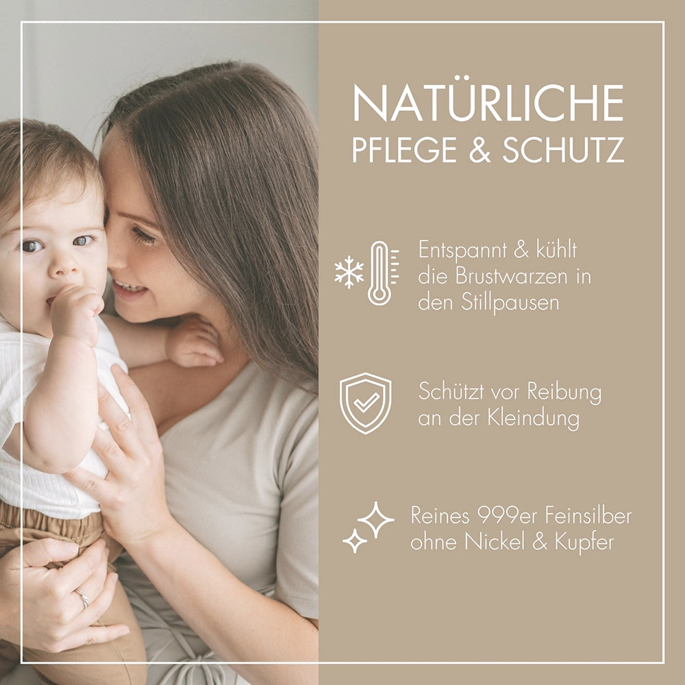 Silberhütchen - 2 Stück aus 999er Feinsilber