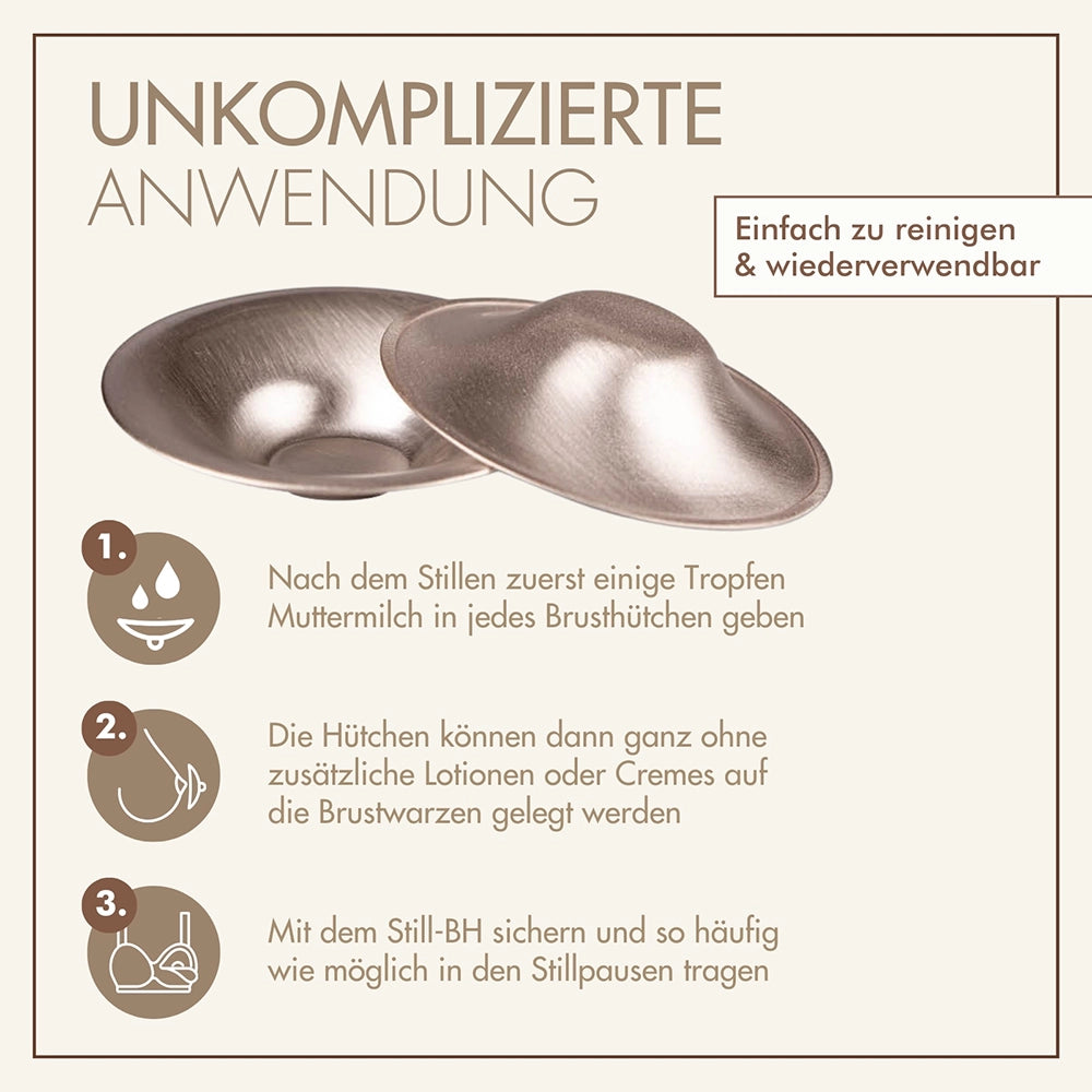 Silberhütchen - 2 Stück aus 999er Feinsilber