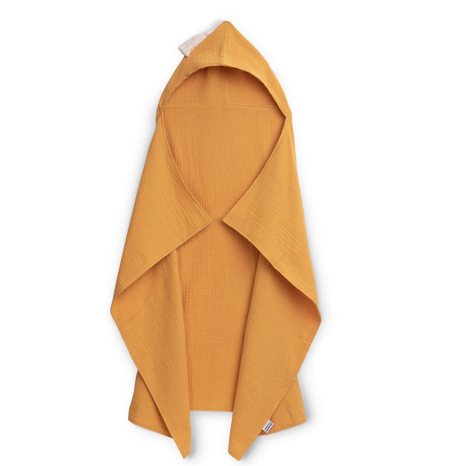 Musselin Kapuzenhandtuch (75x100cm) Ocker