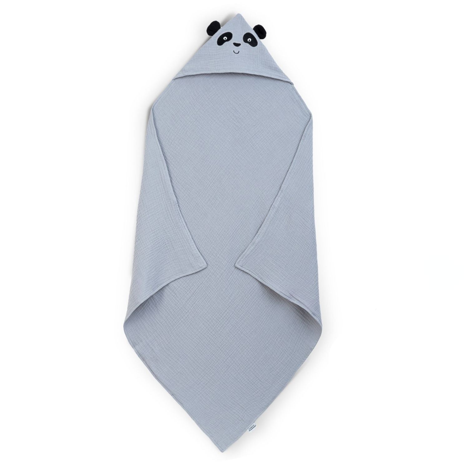 Hooded towel Panda Blue
