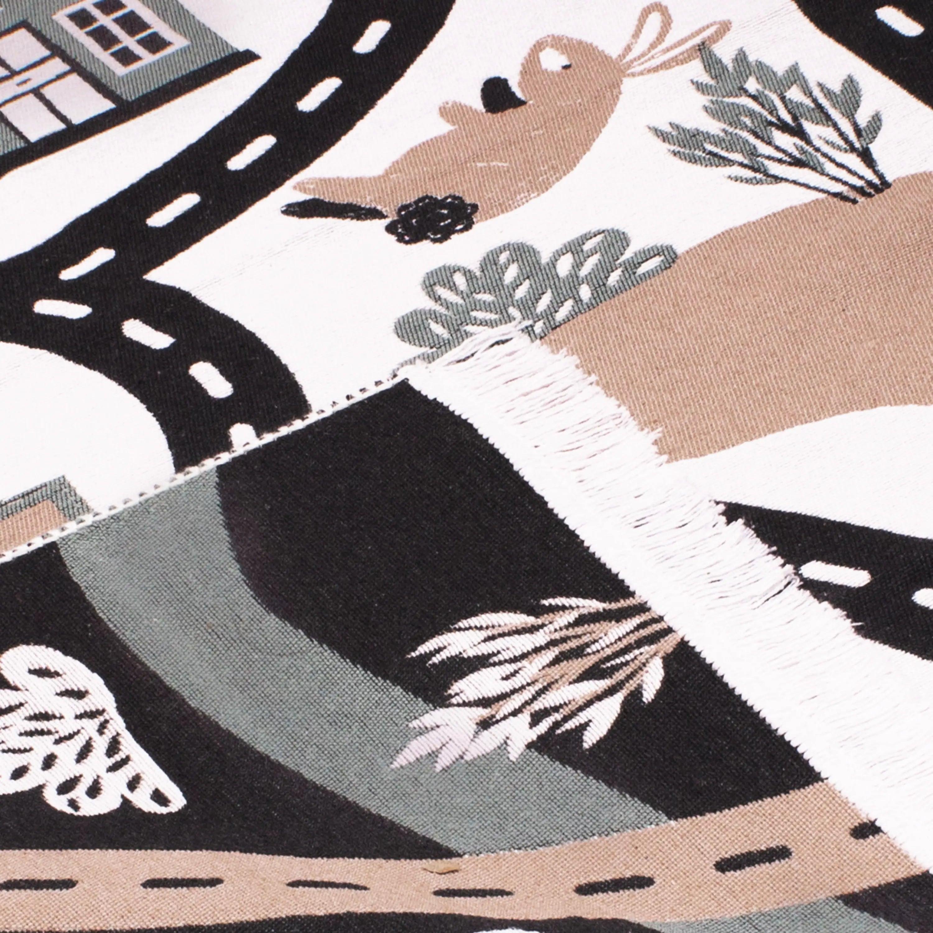 Kinderzimmer Teppich zum Wenden Heimelige Landschaft - Spielstraße