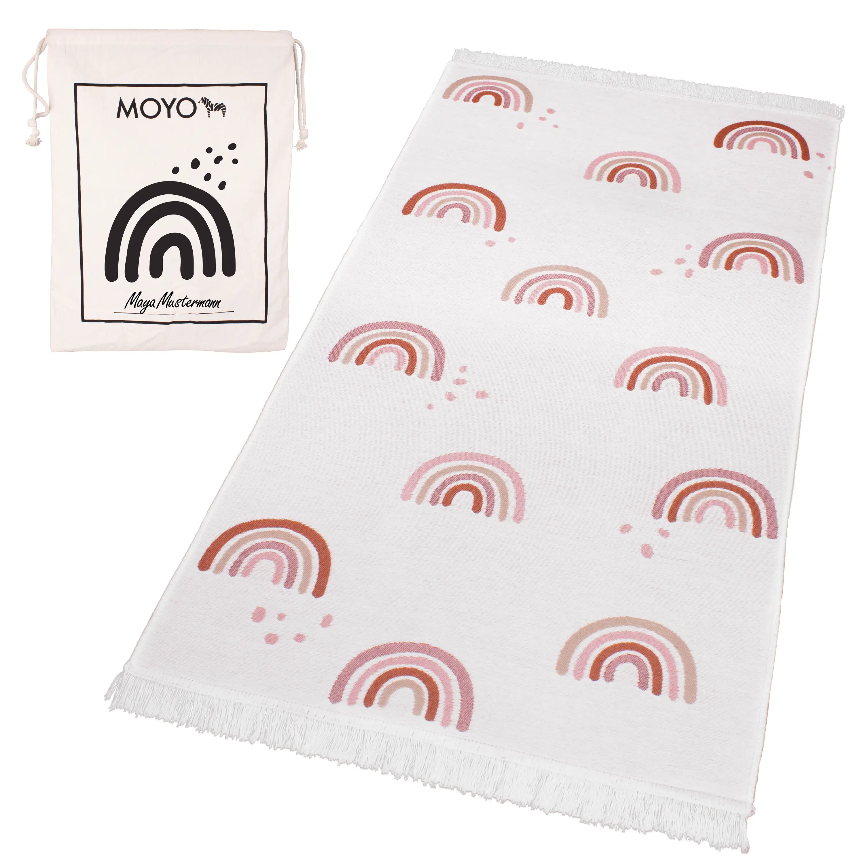 Kinderzimmer Teppich zum Wenden Kleiner Regenbogentraum