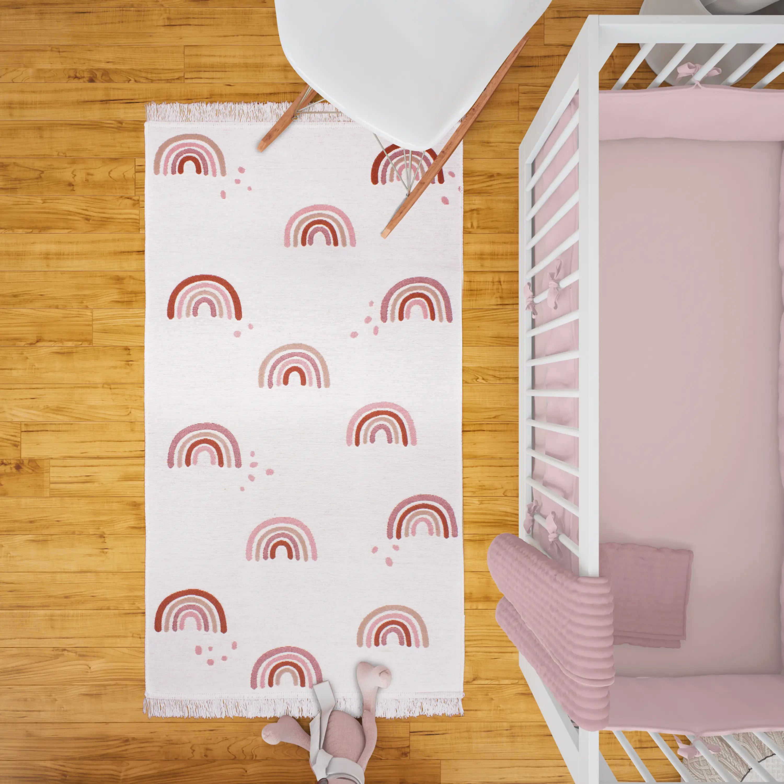 Kinderzimmer Teppich zum Wenden Kleiner Regenbogentraum