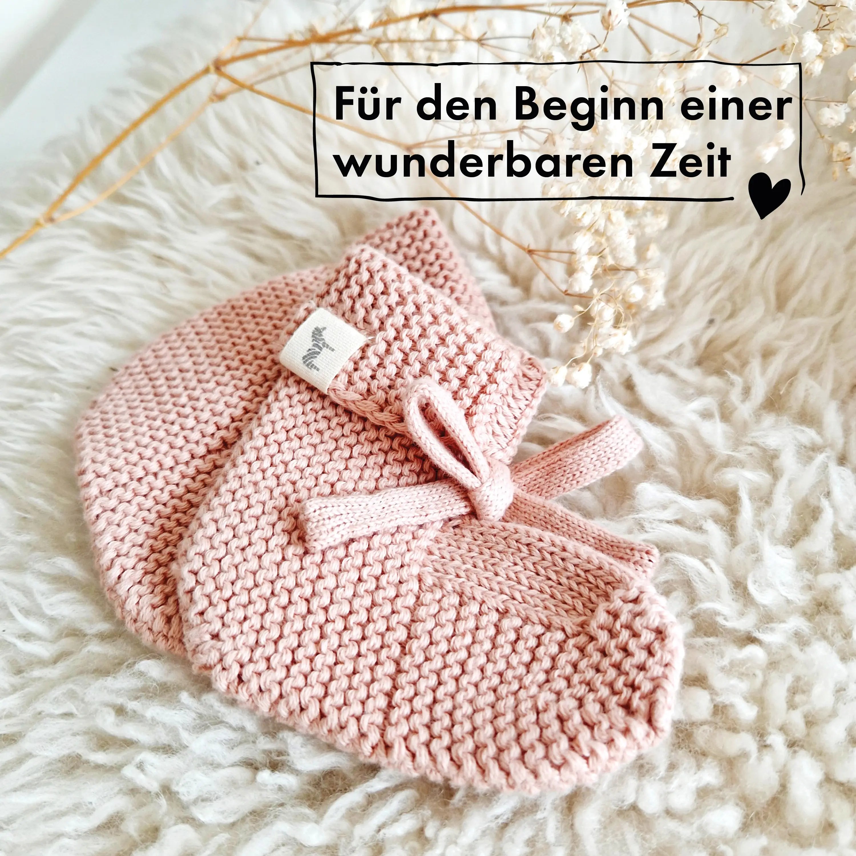 Baby Geschenkset „Hej Baby“ Rose