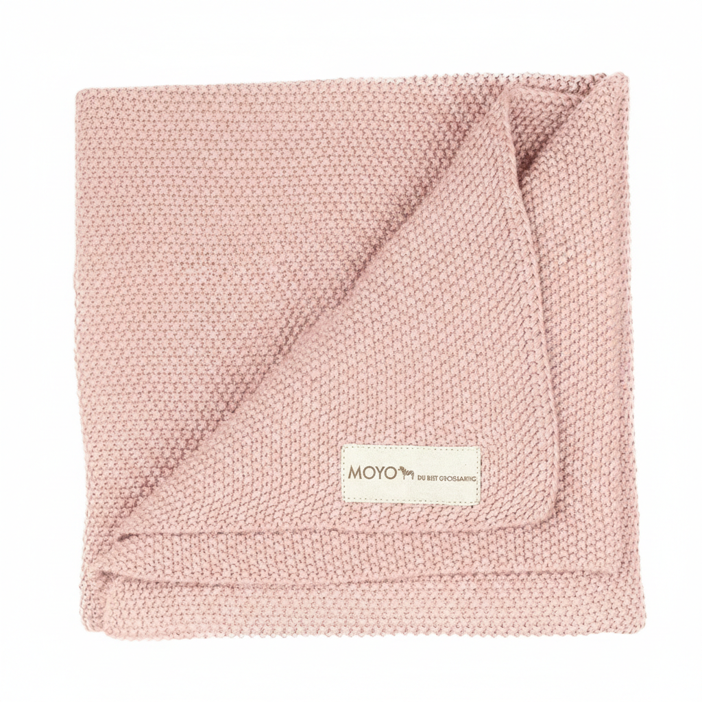 Babydecke Reiskorn-Struktur "geruhsamer Rosentau"