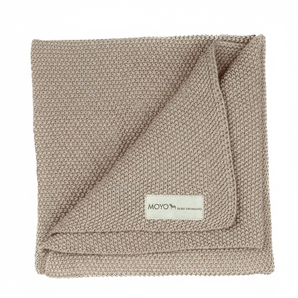 Babydecke Reiskorn-Struktur "Raschelnder Haselzweig"