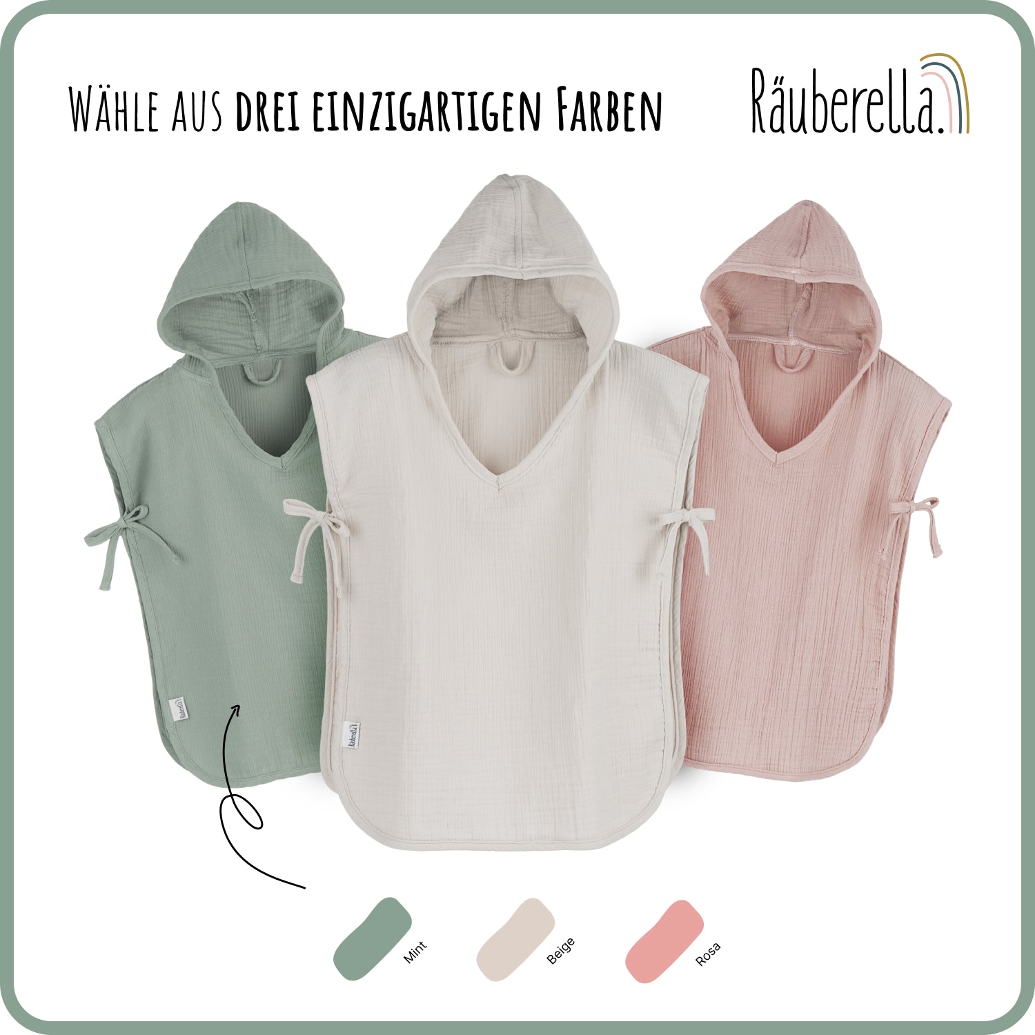 Räuberella bath poncho 2-4 years