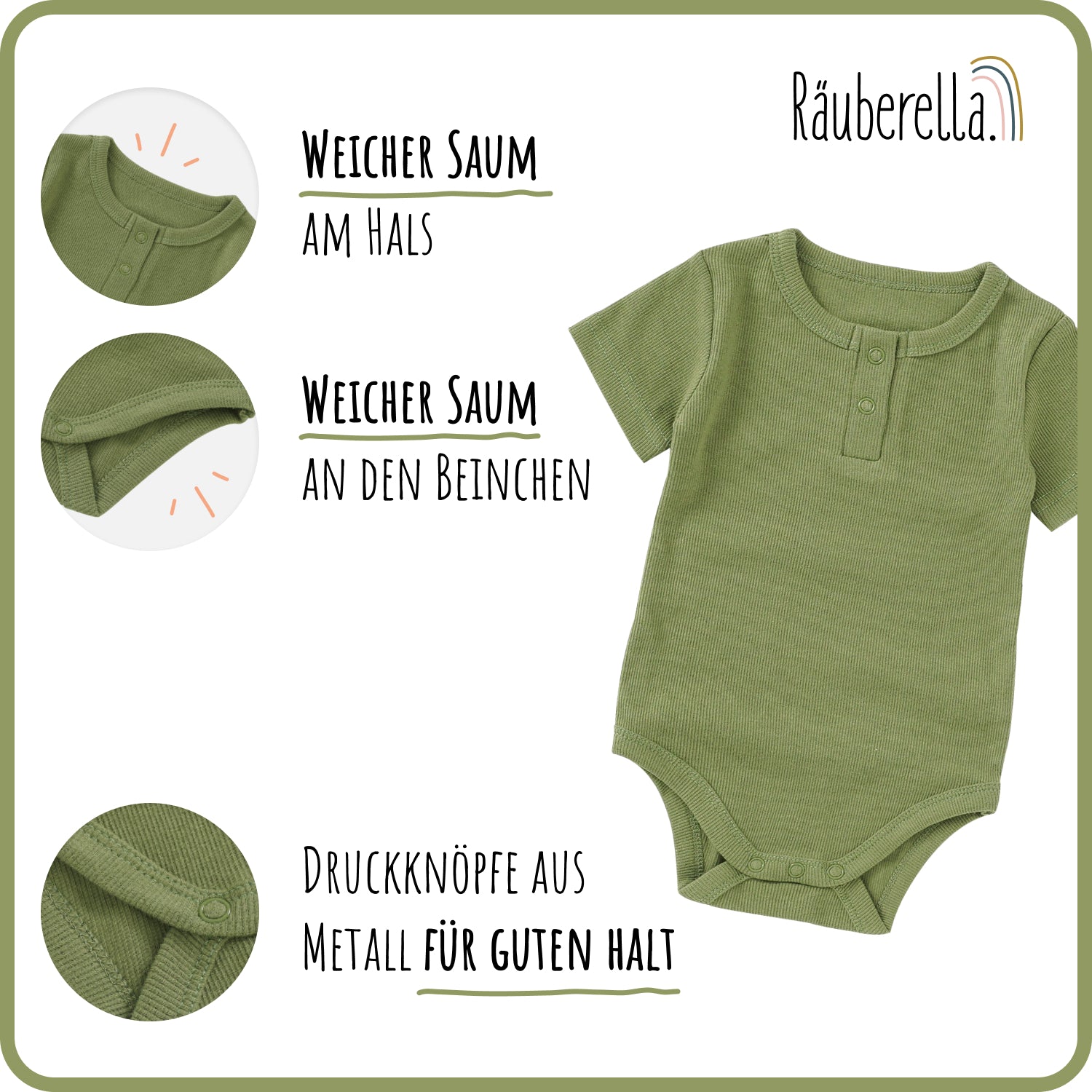 Räuberella gift set romper, hat and bib