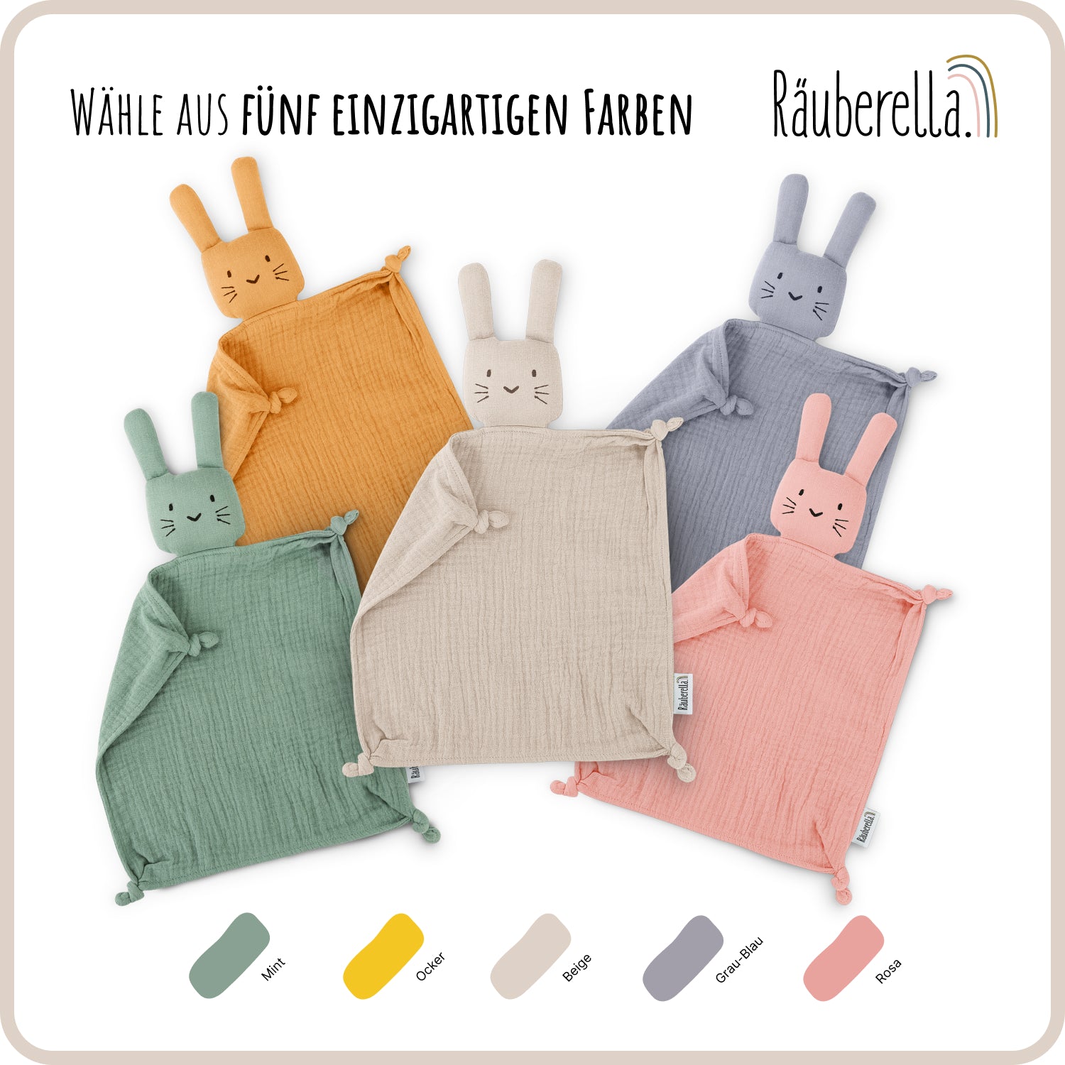 Räuberella Schmusetuch, Schnuffeltuch (Einzeln)