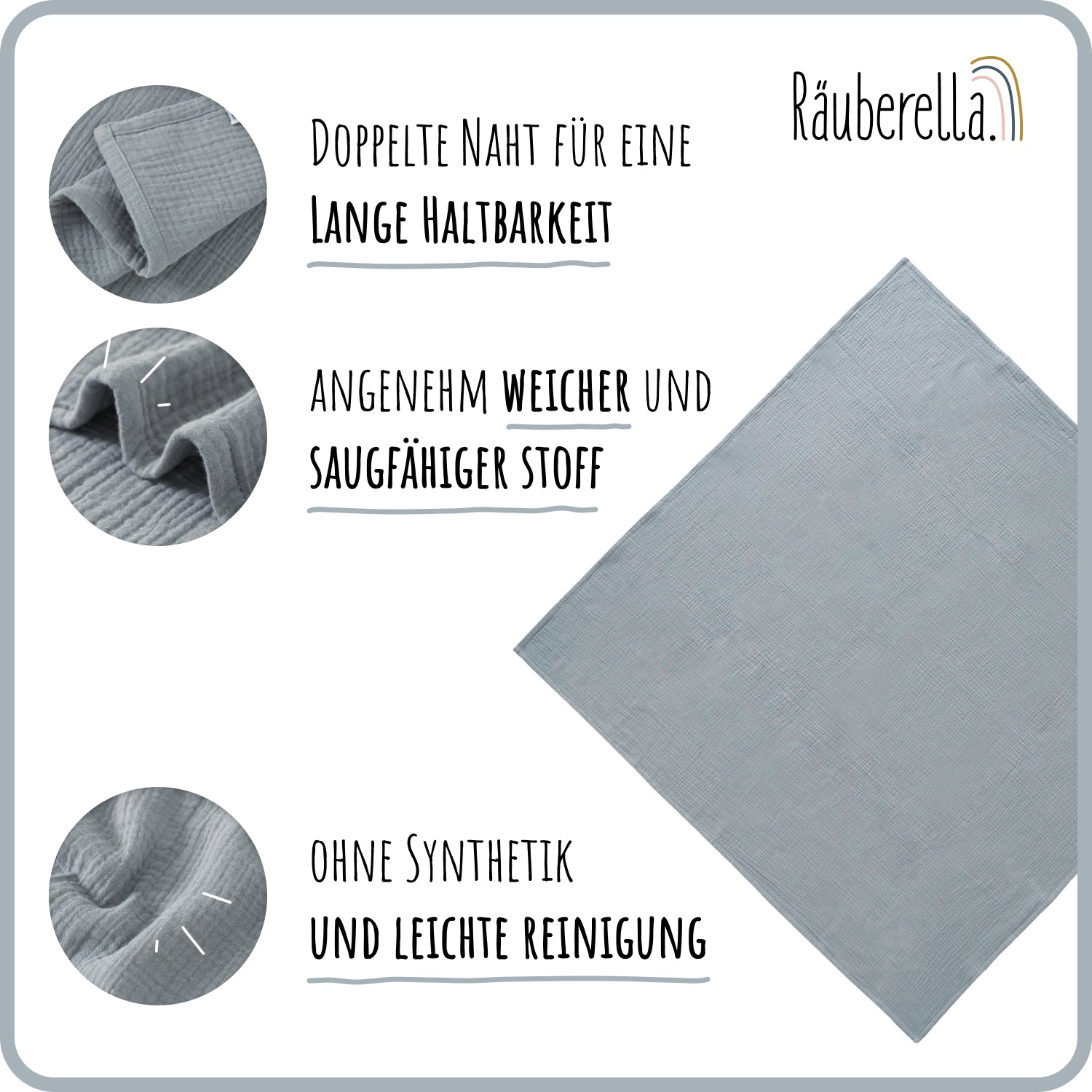 Räuberella baby blanket 120cm x 120cm