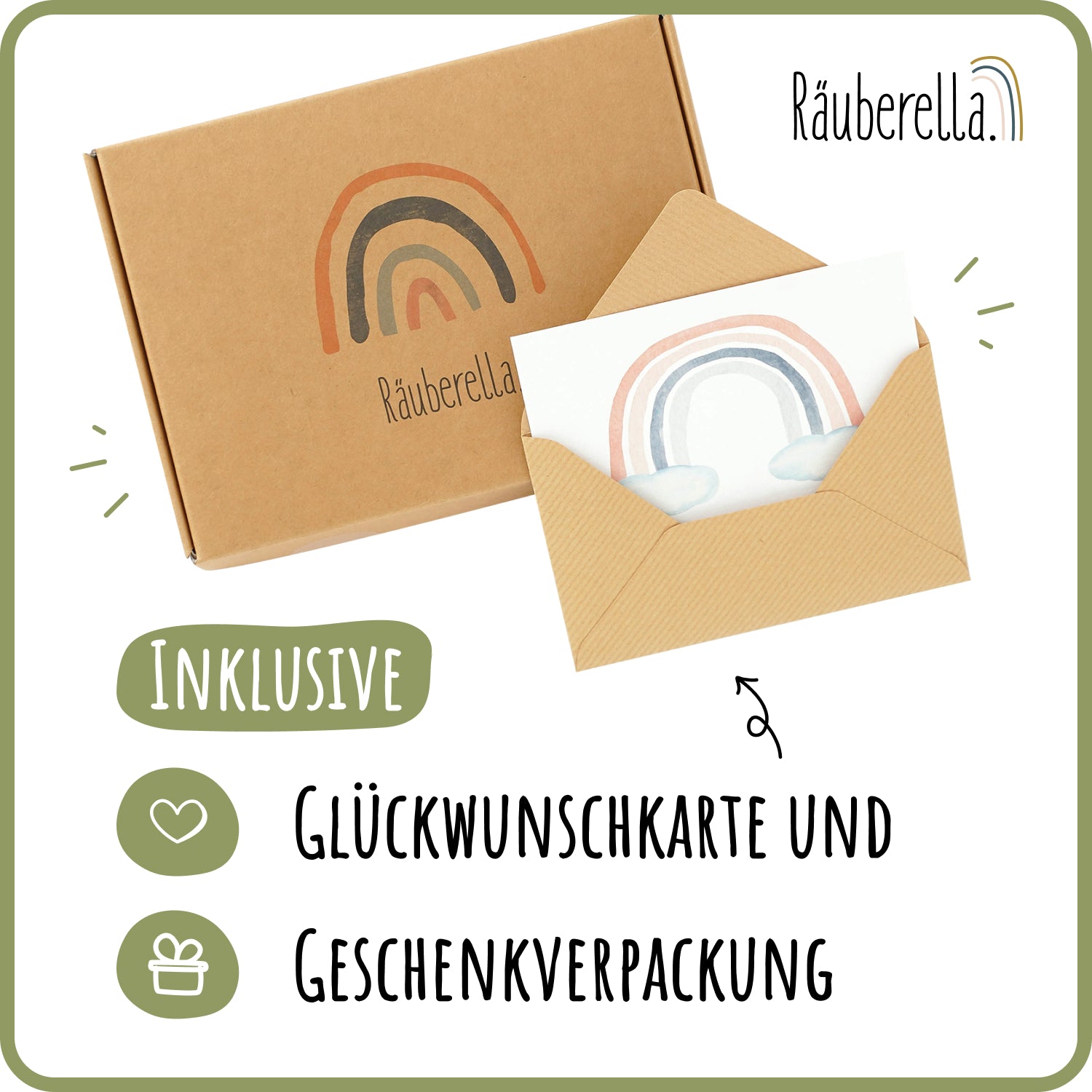 Muslin baby blanket (120x120cm) Olive green