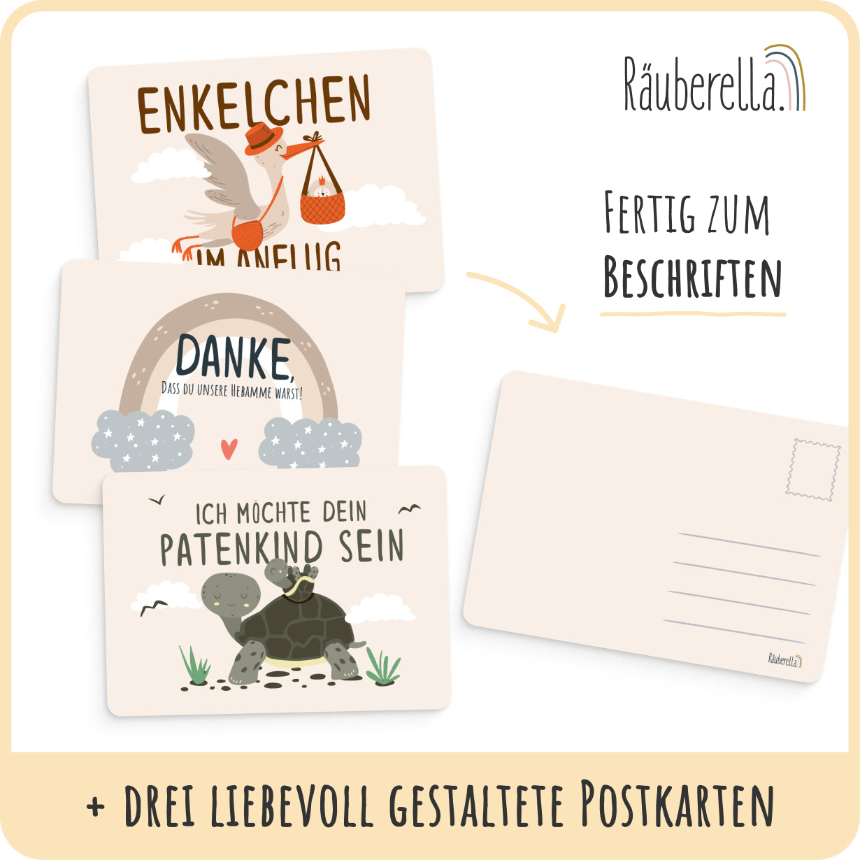 Räuberella Meilensteinkarten
