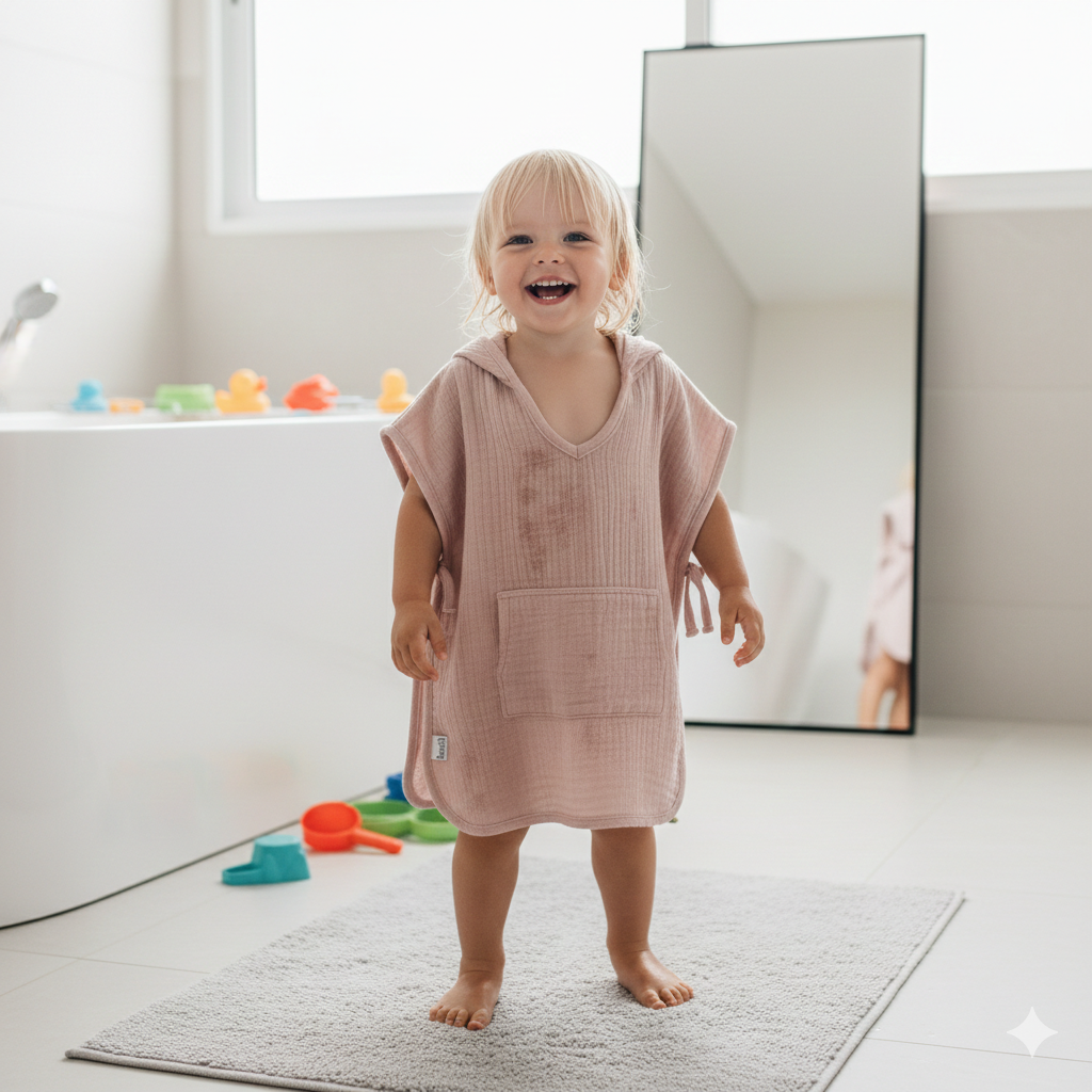 Kuschelige Badeponchos für Babys & Kinder