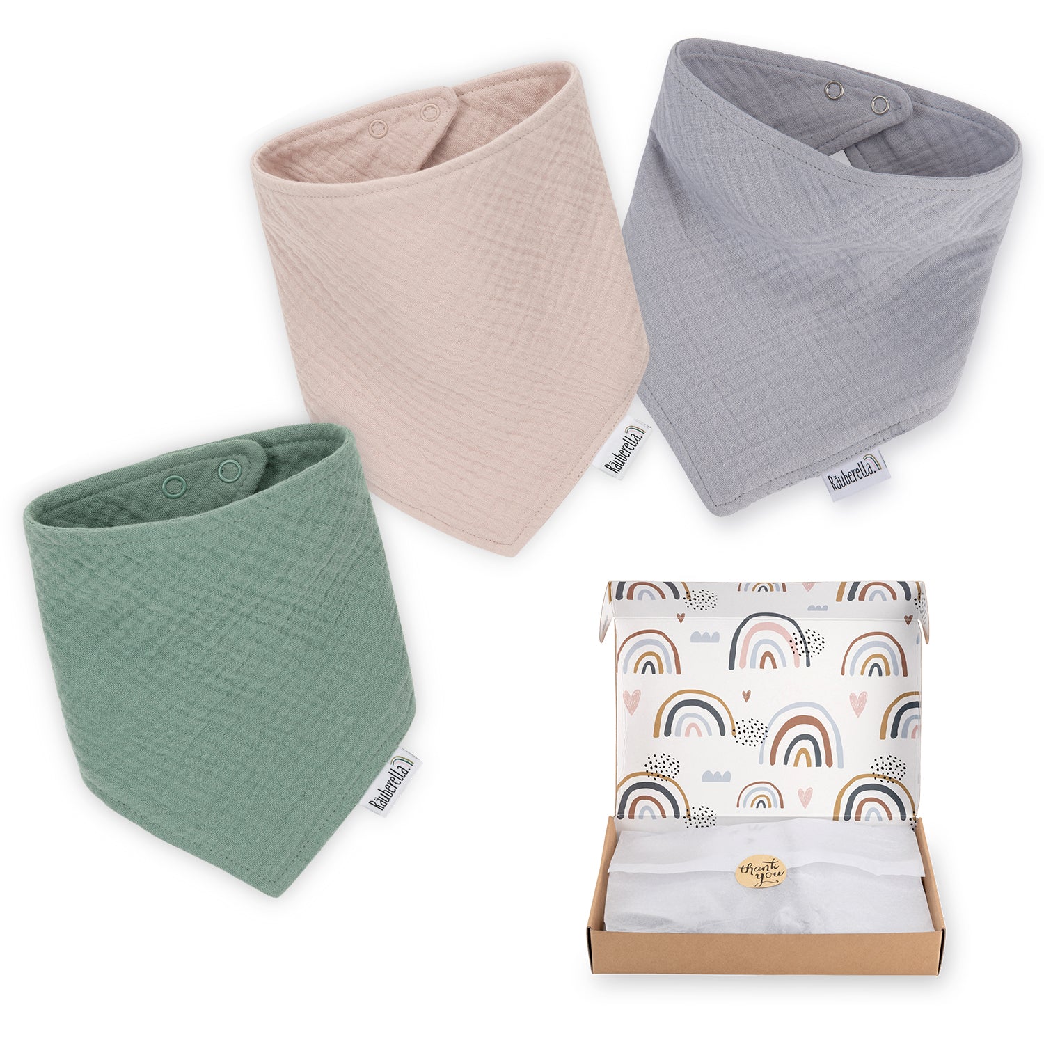3er Set Lätzchen