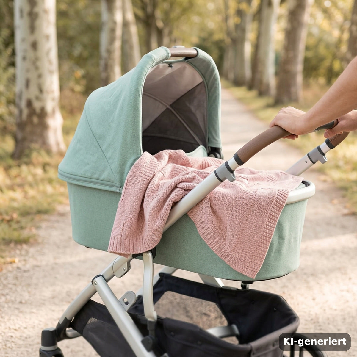 Strick Babydecke Sternenmuster zauberhafter Rosenquarz — Lifestyle