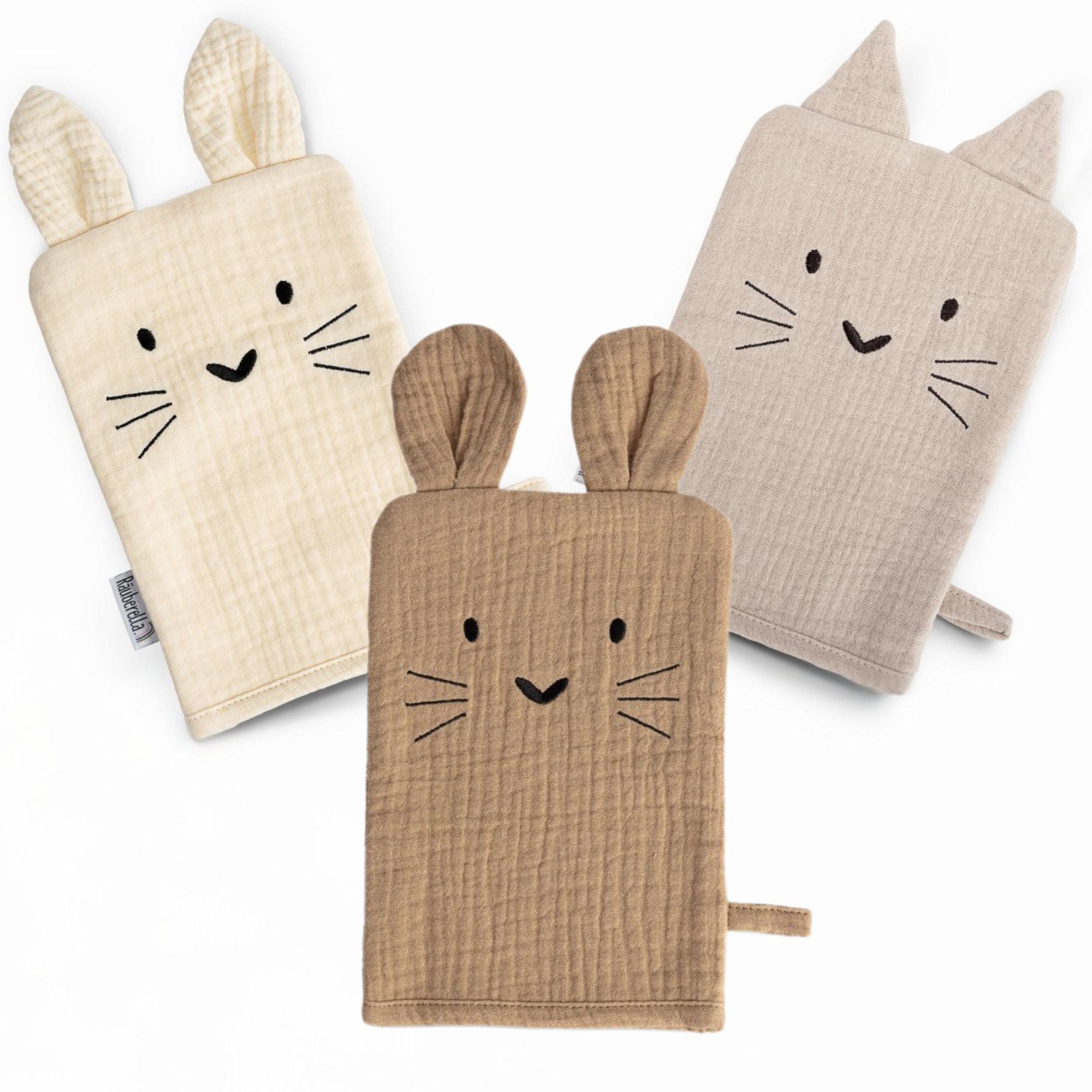 Räuberella washcloths set of 3