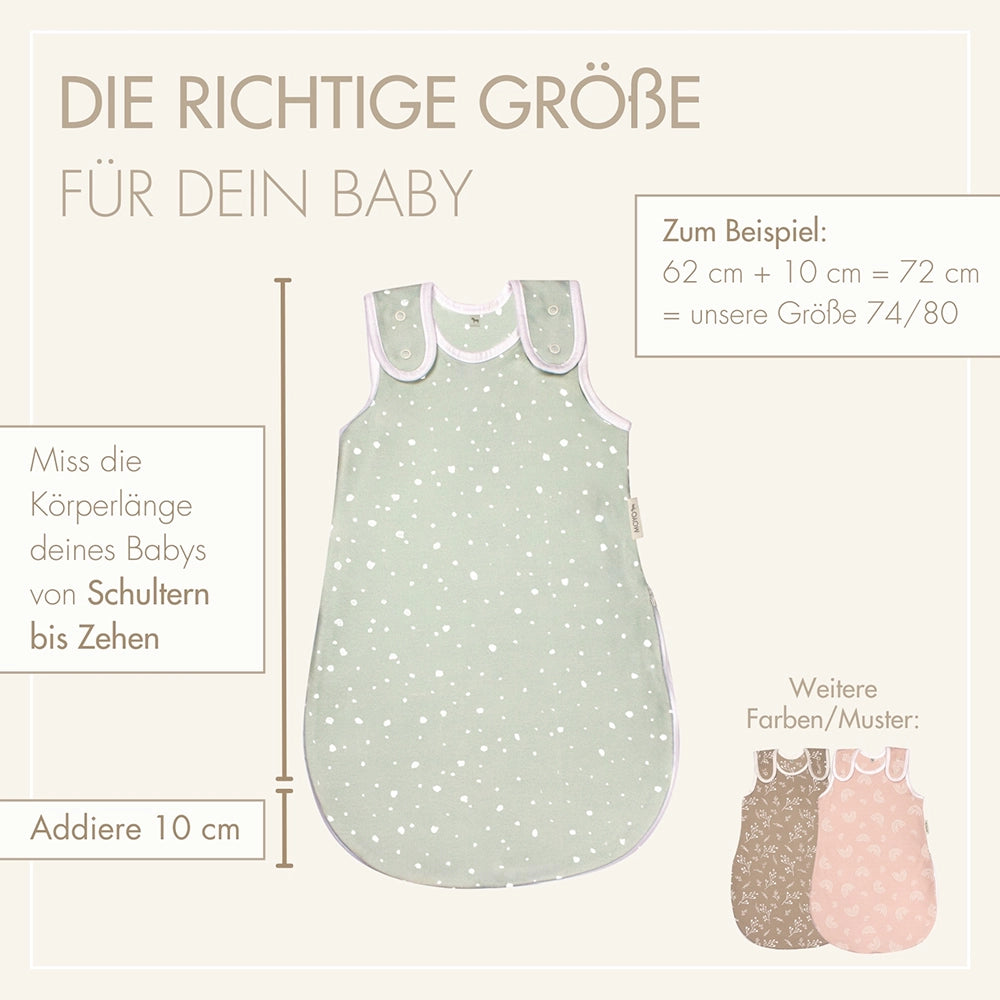 Schlafsack Rund Wunderbare Tupfenwelt Mint – Bild 3