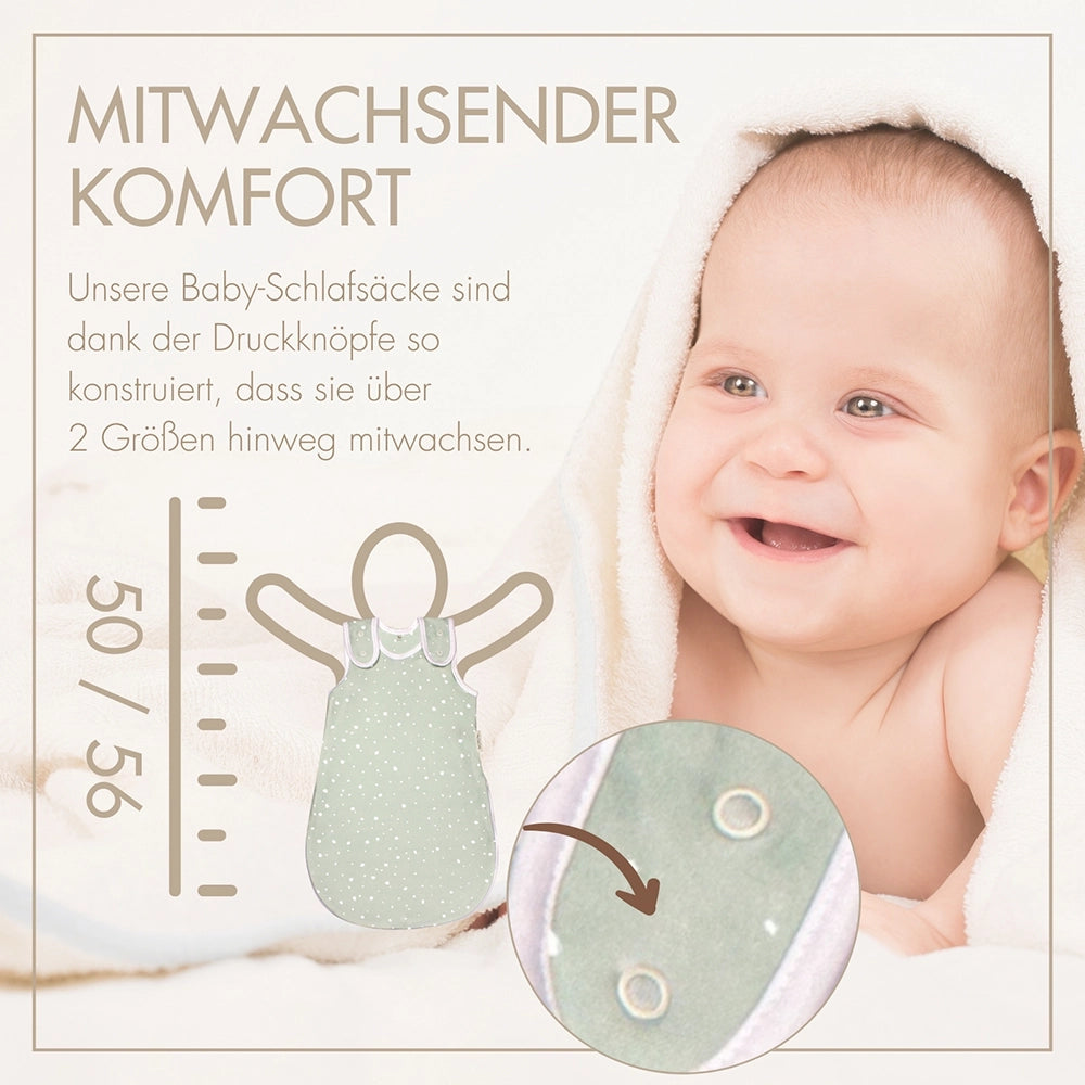 Schlafsack Rund Wunderbare Tupfenwelt Mint – Bild 4