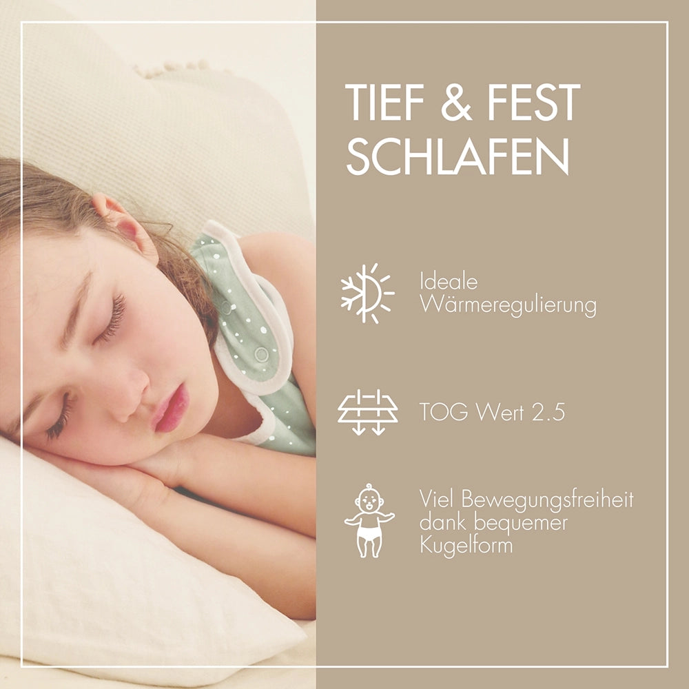 Schlafsack Rund Wunderbare Tupfenwelt Mint – Bild 5