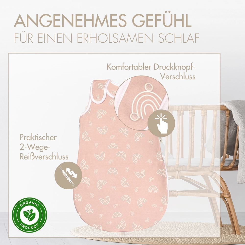 Schlafsack Rund Zarter Regenbogen Rosé – Bild 2