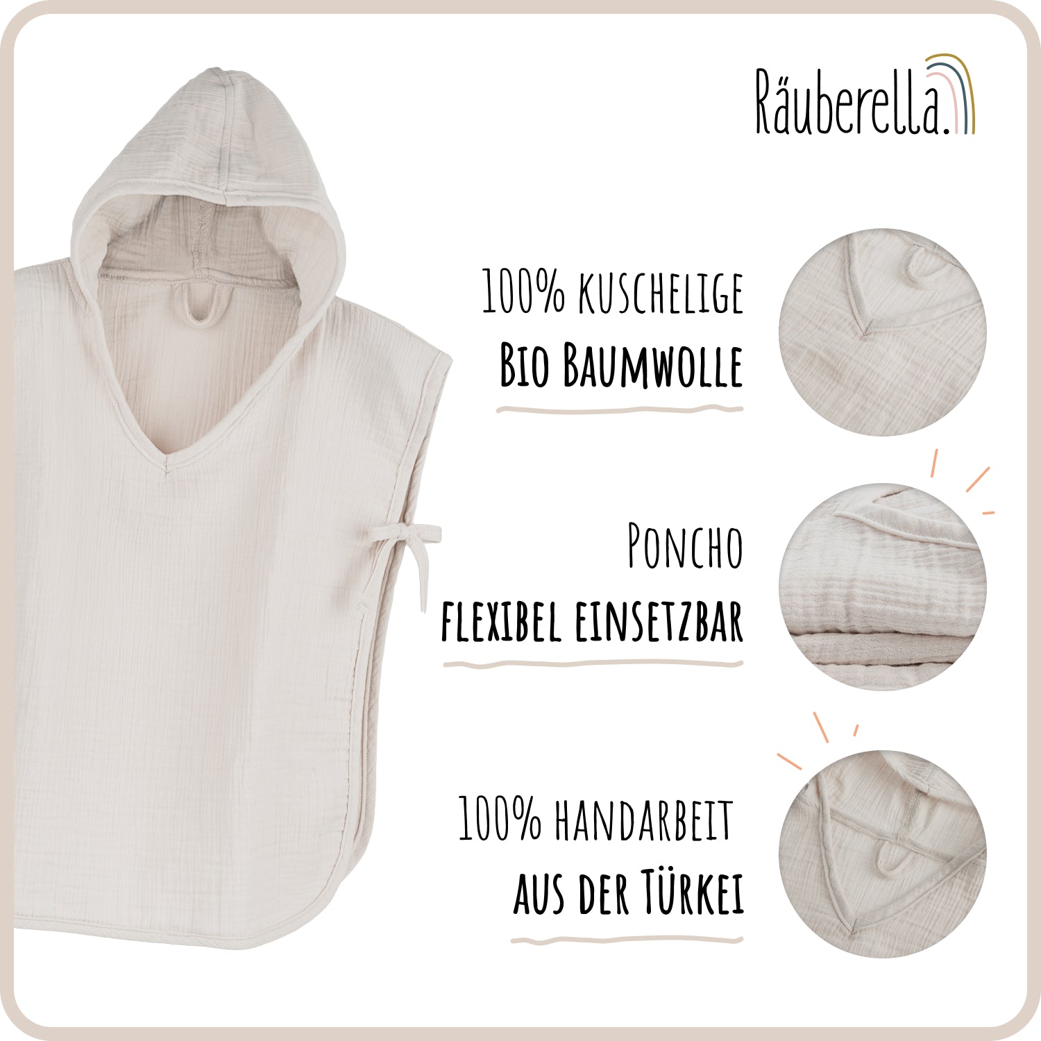 Räuberella Badeponcho 2-4 Jahre