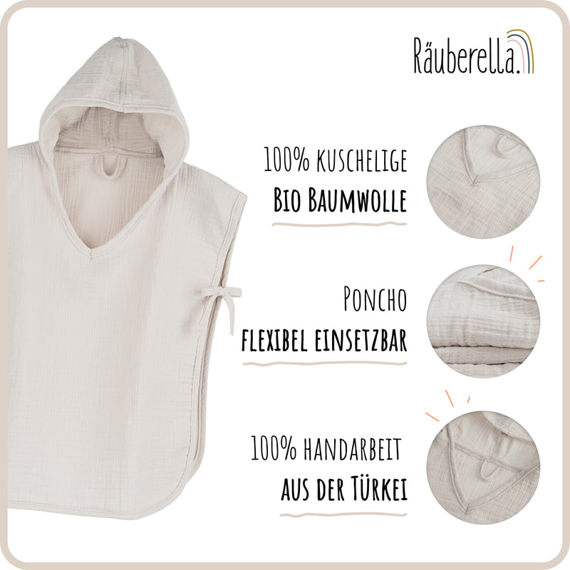 Räuberella Badeponcho 2-4 Jahre